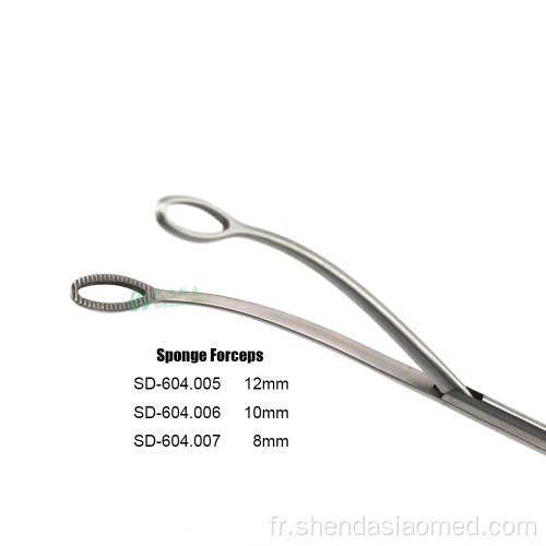 Vats Sponge Forces Instruments thoracoscopiques 8 mm 10 mm 12 mm